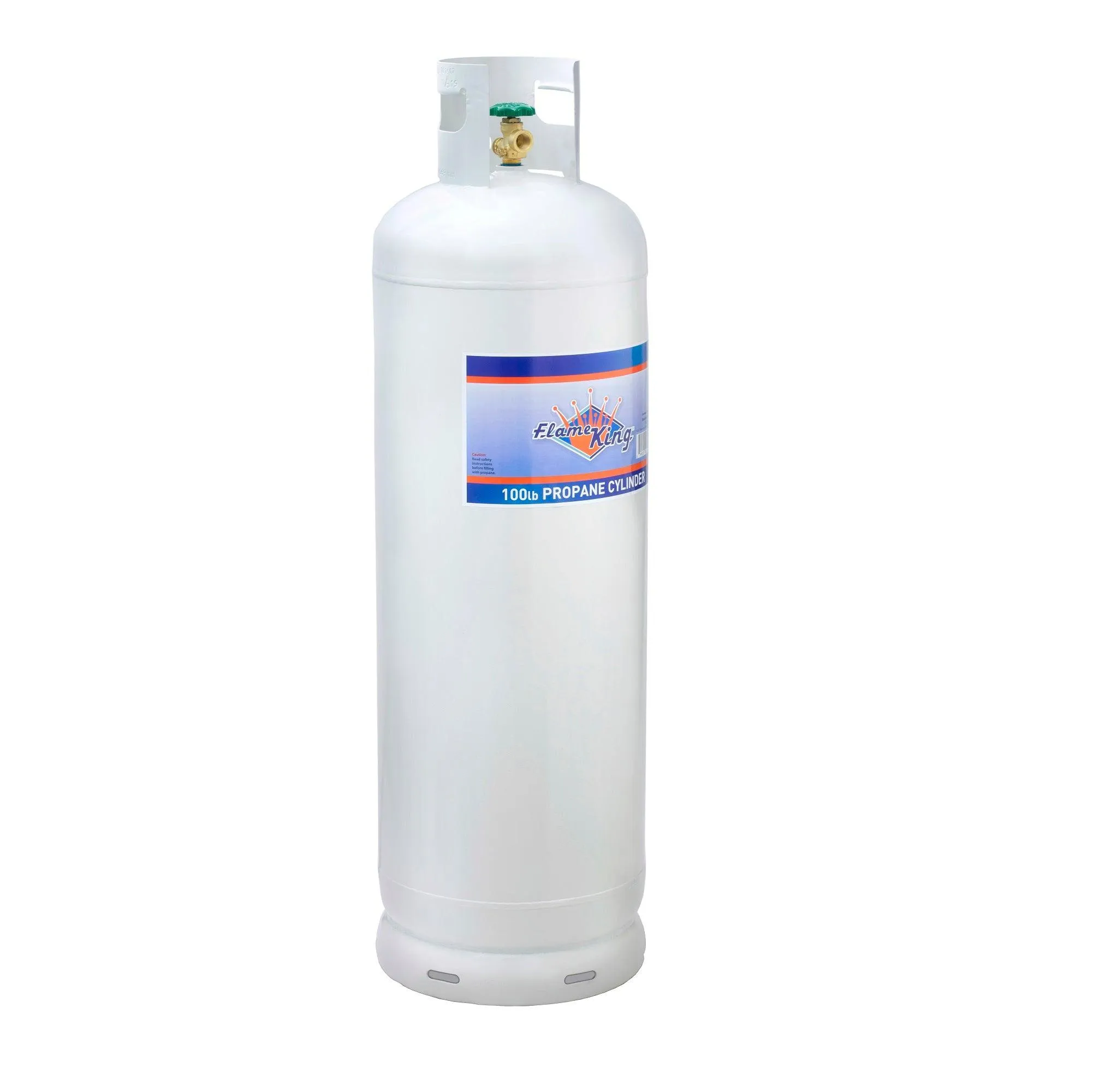 Flame King 100lb Propane Tank LP Cylinder with POL Valve
