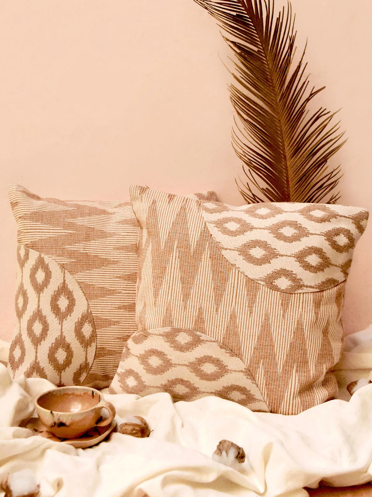 Flaner Cushions Set Of 2 Pcs Beige