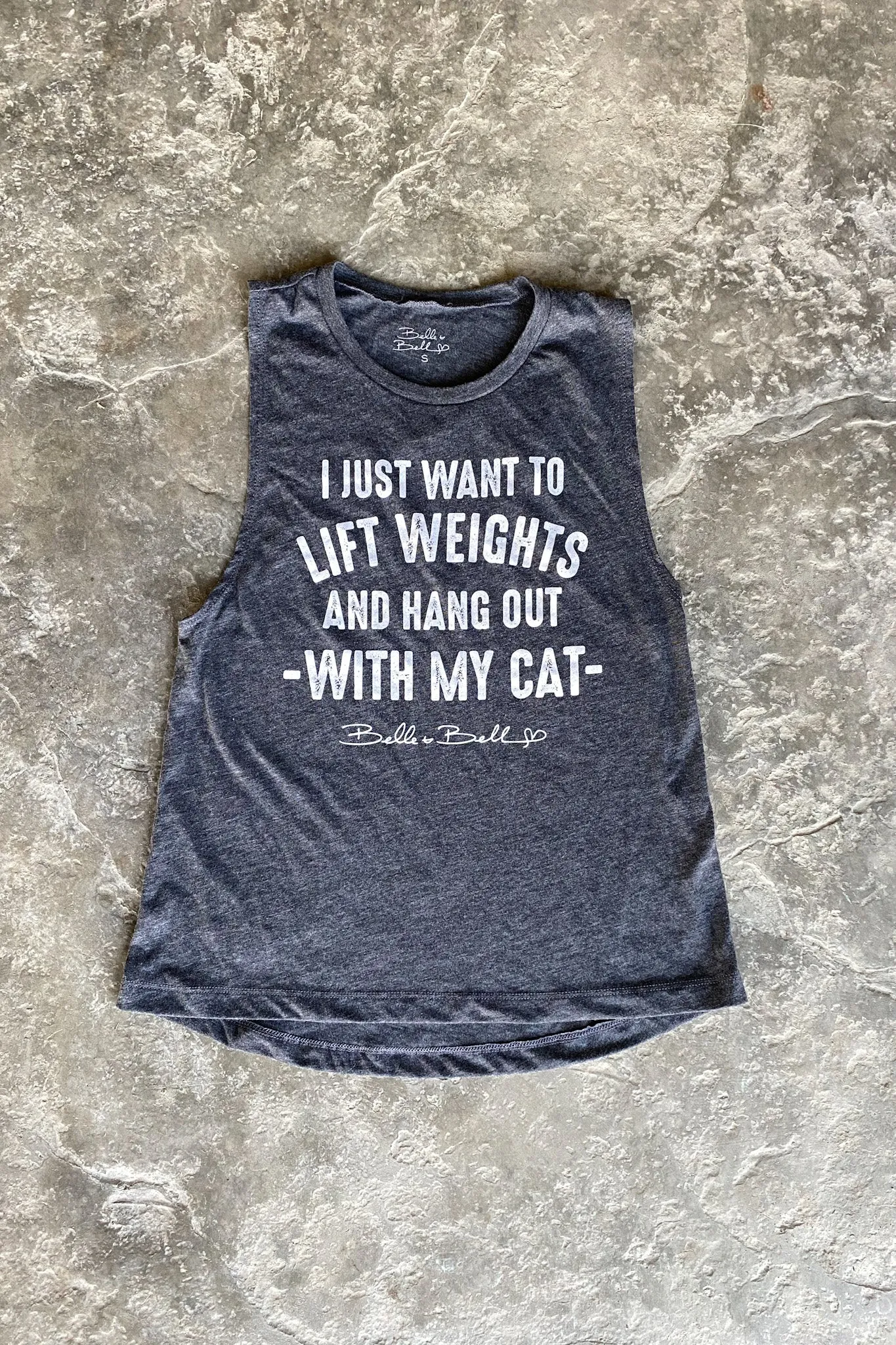 I Just Want to Lift Weights and Hang Out with my Cat Muscle Tank - Final Chance Collection