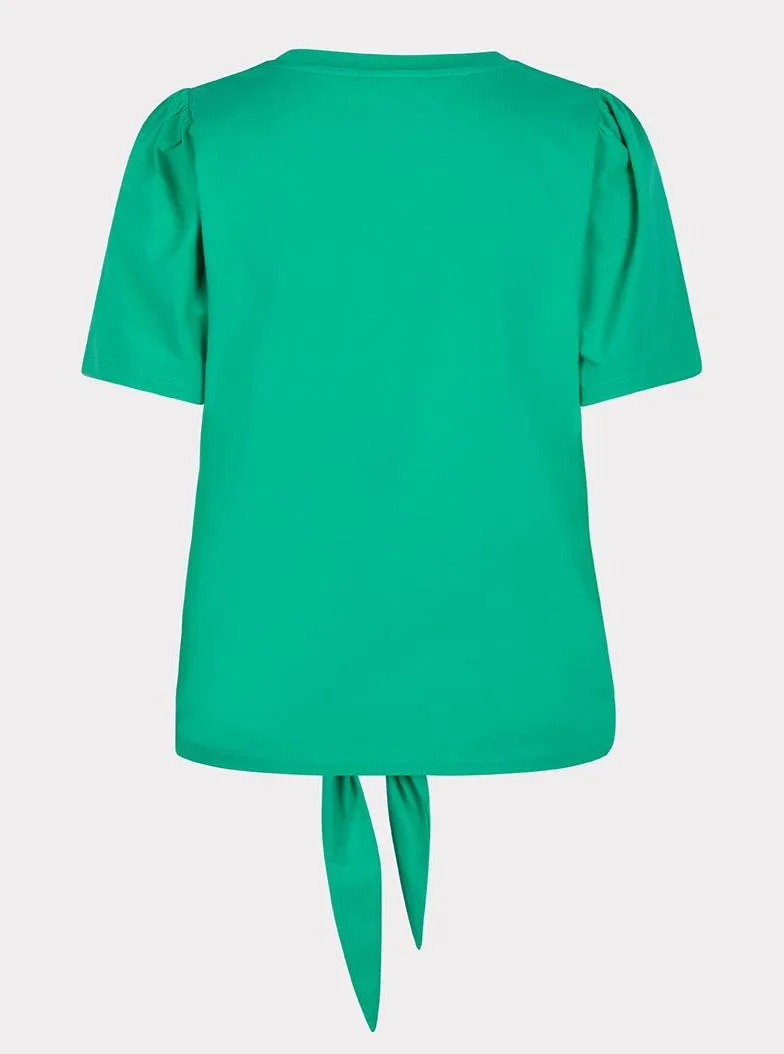 Knot Detail T-Shirt [Green-SP2305014]