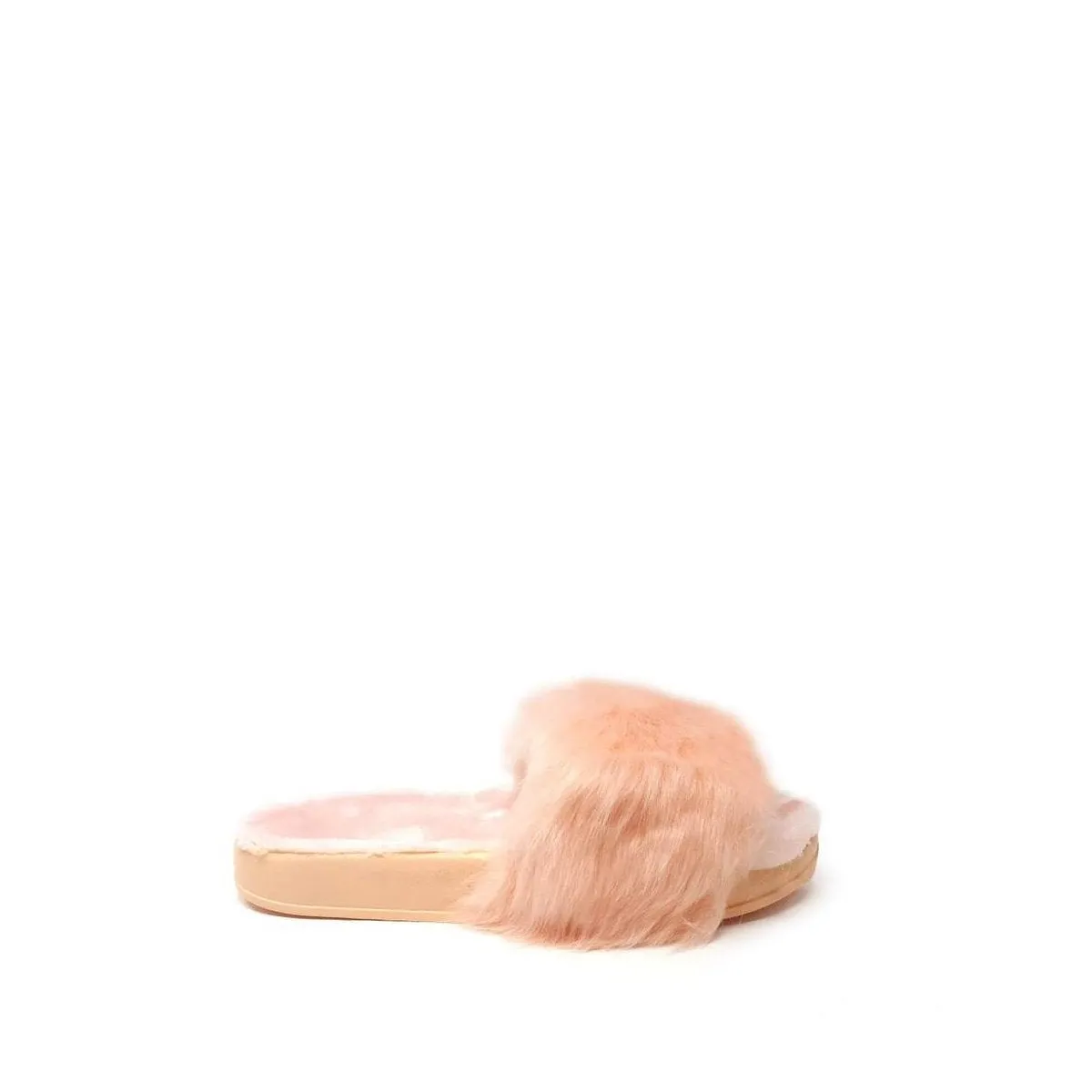 Leona Slip On Fluffy Fur Slider
