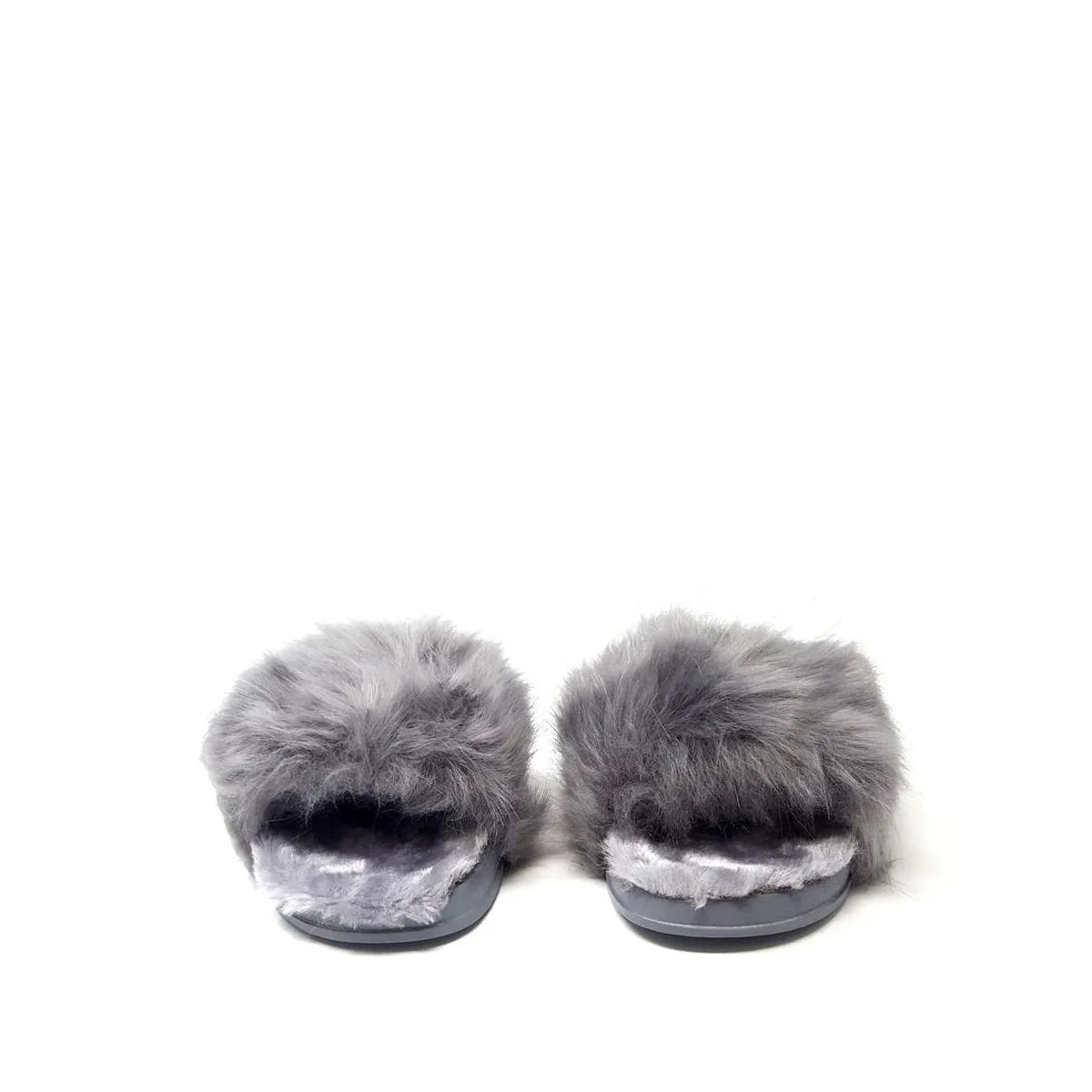 Leona Slip On Fluffy Fur Slider