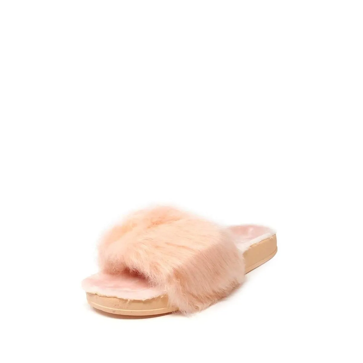 Leona Slip On Fluffy Fur Slider