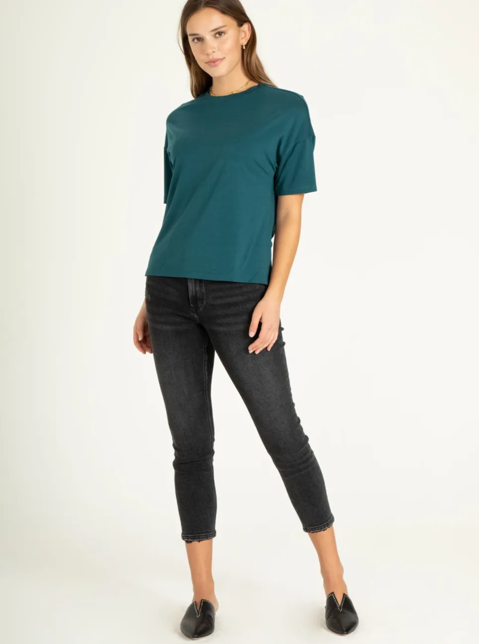 Makenna Crew Neck Short Sleeve Top