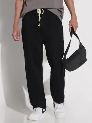 Men Black Relaxed Fit Denim Jeans