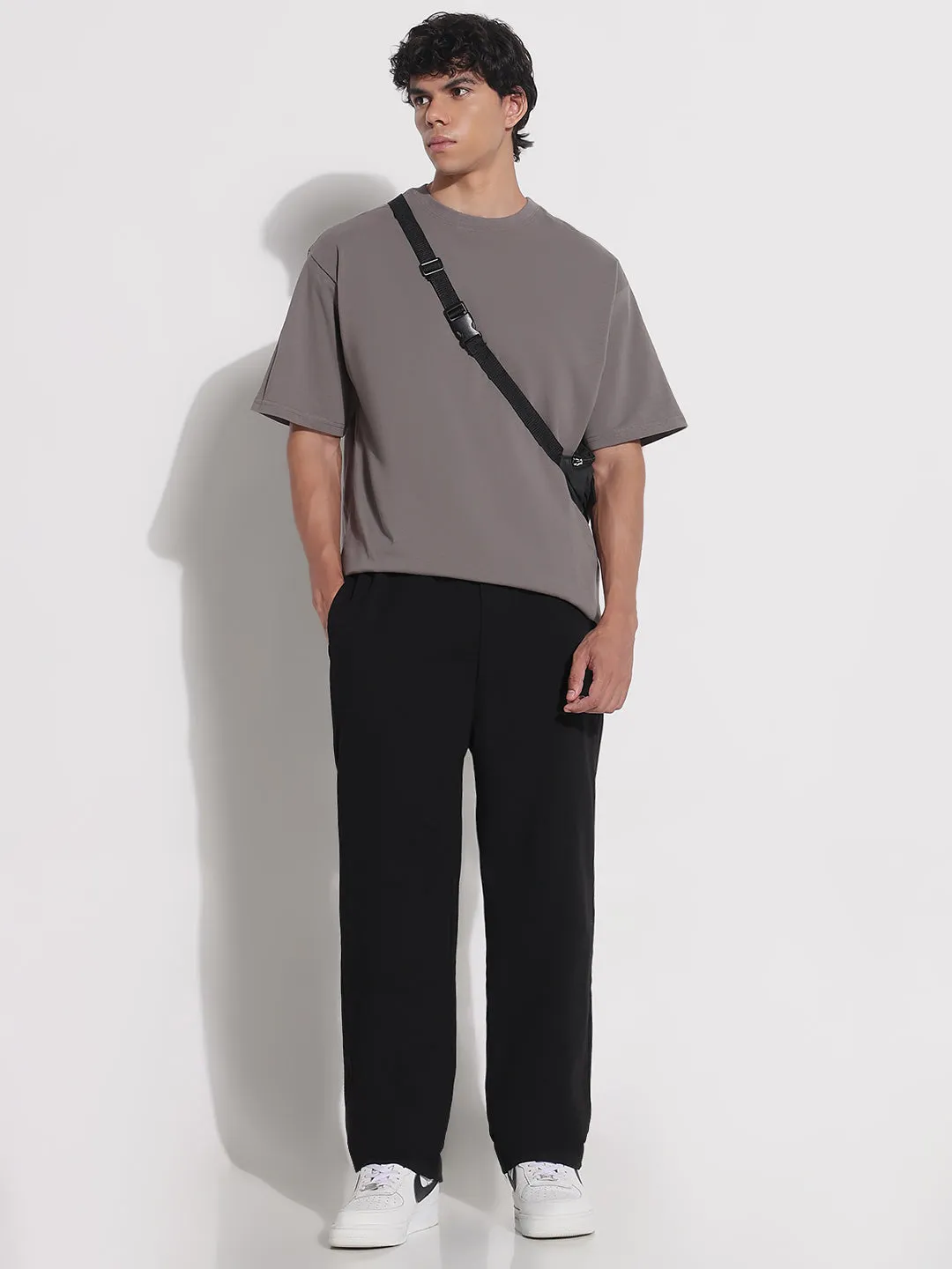 Men Black Relaxed Fit Denim Jeans