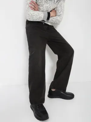 Men Black Relaxed Fit Jeans