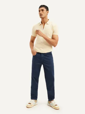 Men's 550'92 Dark Blue Relaxed Tapered Fit Mid Rise Jeans