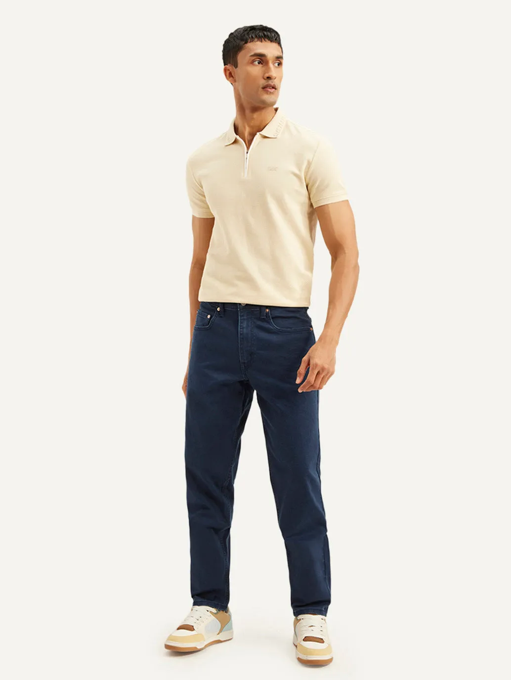 Men's 550'92 Dark Blue Relaxed Tapered Fit Mid Rise Jeans