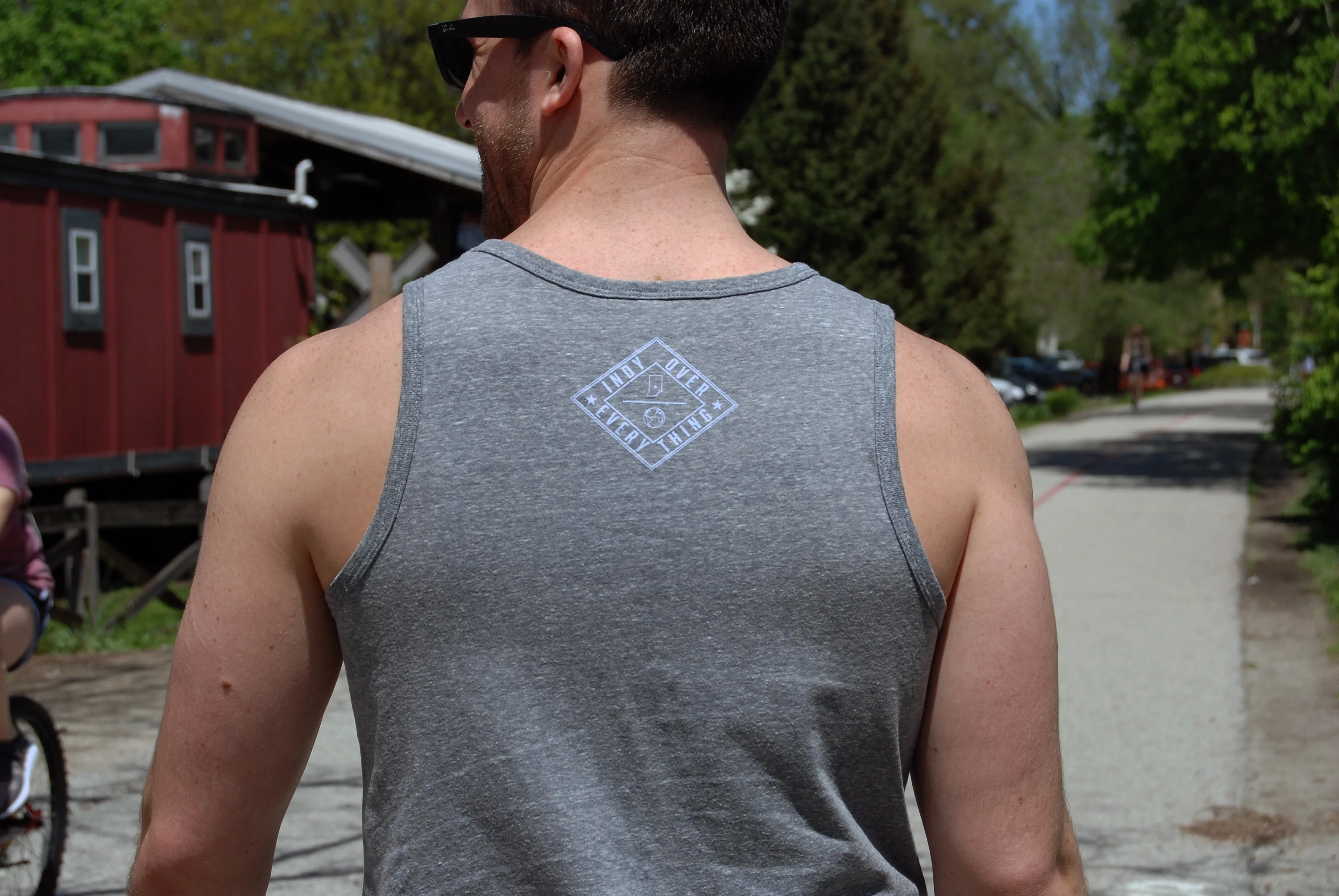 MENS LOGO TANK - GREY