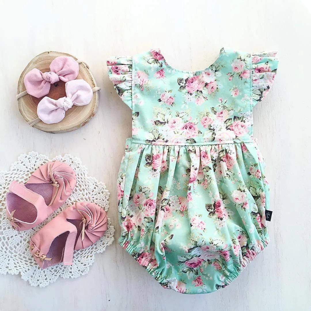 Pudcoco Girl Jumpsuits 0-18M US Newborn Baby Girl Romper Infant Jumpsuits Sunsuit Summer Clothes Outfits 0-18M