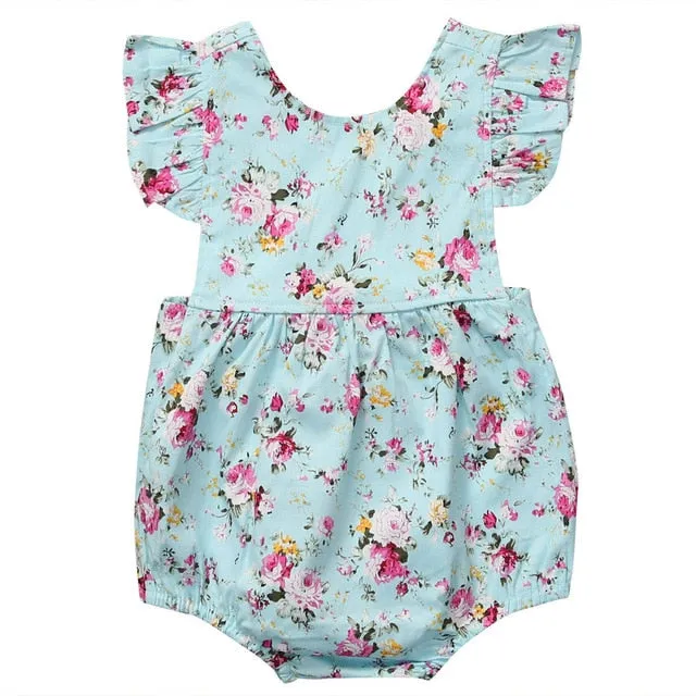 Pudcoco Girl Jumpsuits 0-18M US Newborn Baby Girl Romper Infant Jumpsuits Sunsuit Summer Clothes Outfits 0-18M