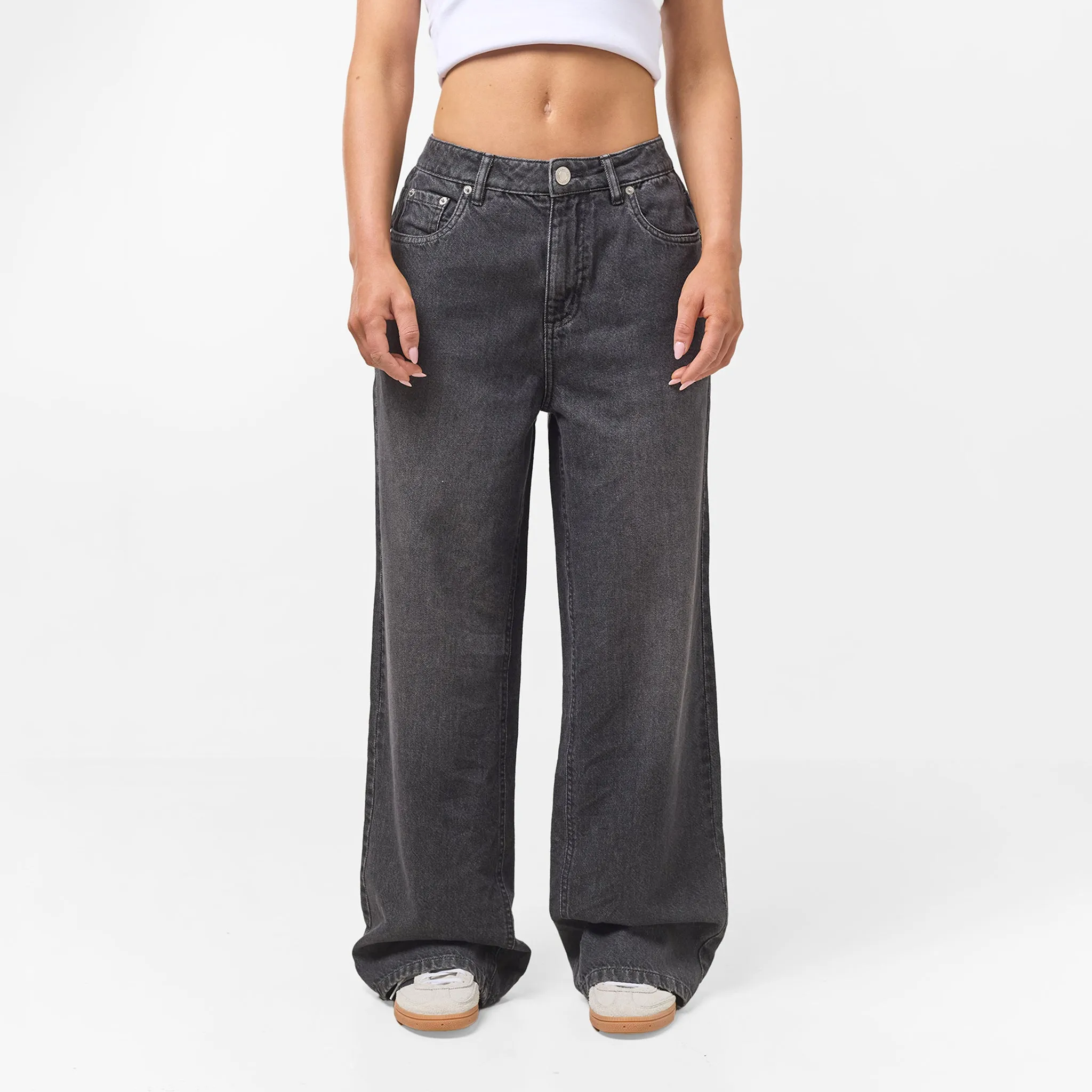 Relaxed Fit Denim Jeans | Black Wash