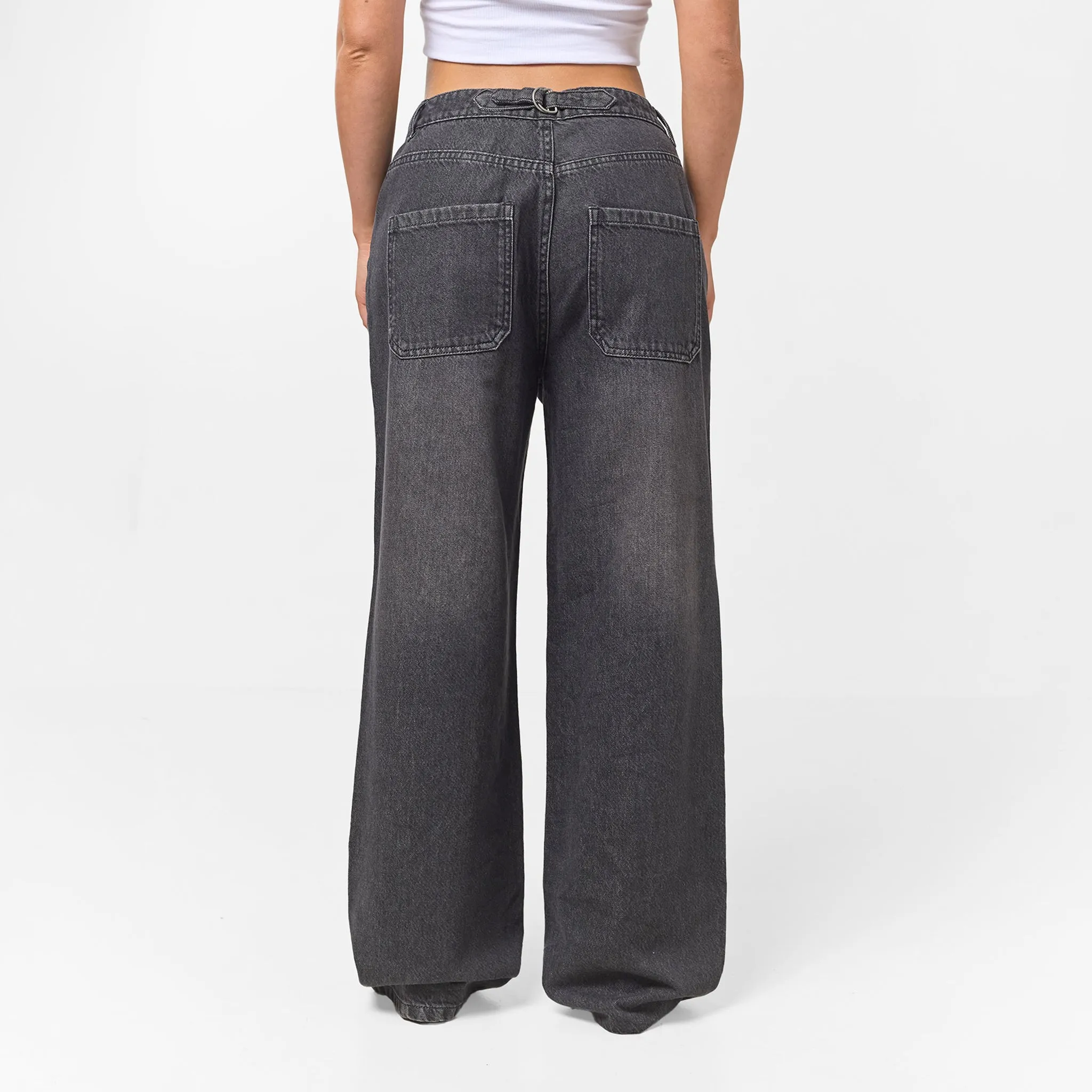Relaxed Fit Denim Jeans | Black Wash