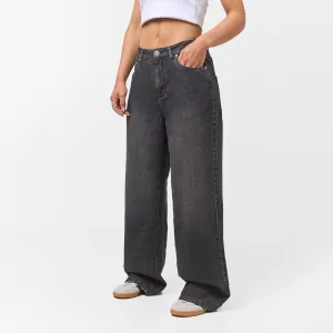 Relaxed Fit Denim Jeans | Black Wash