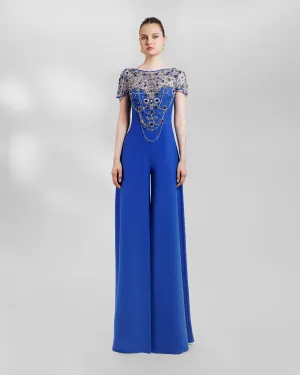 Royal Blue Wide Legs Jumpsuit