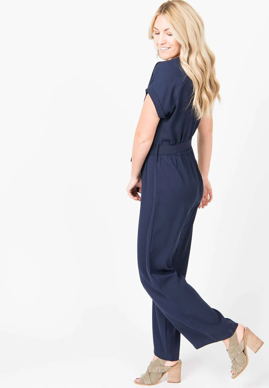 Suit Yourself Jumpsuit Navy