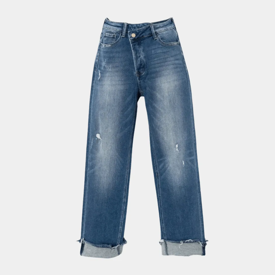 Women's Relaxed Fit Denim Jeans: Casual & Comfortable