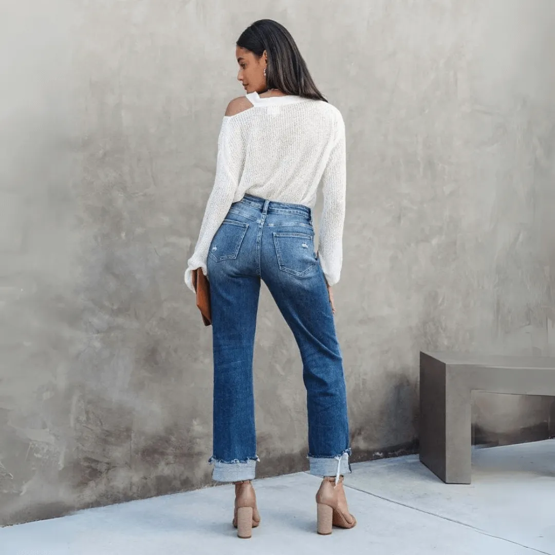 Women's Relaxed Fit Denim Jeans: Casual & Comfortable