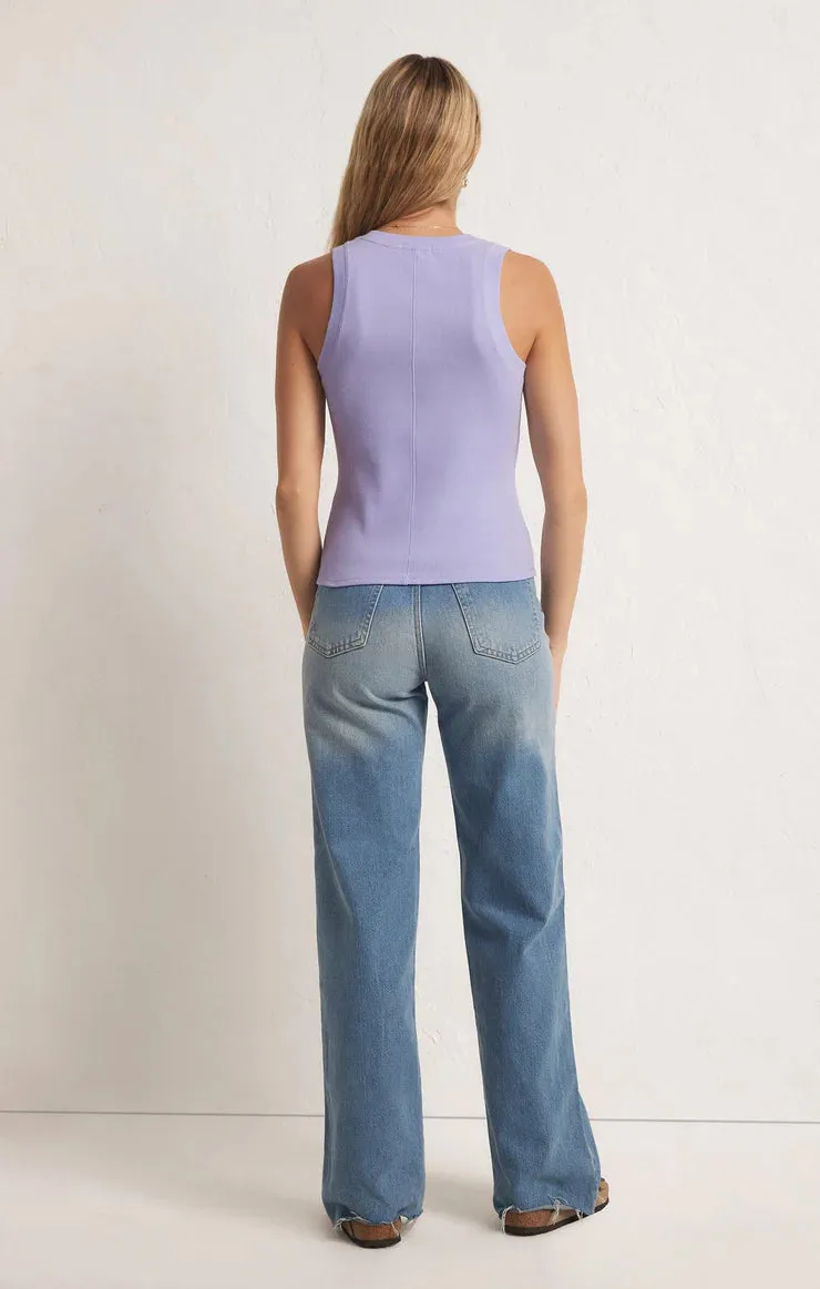 ZSU Sirena Ribbed Tank in Violet Haze